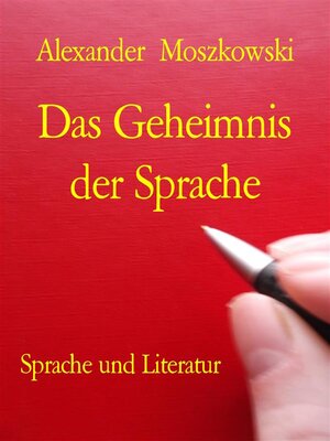 cover image of Das Geheimnis der Sprache